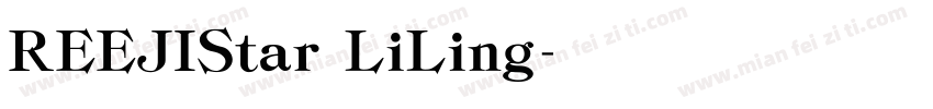 REEJIStar LiLing字体转换